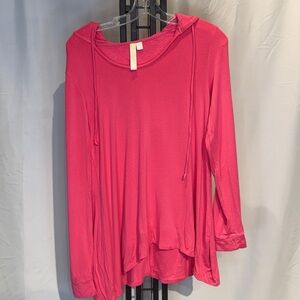 GreenTea Vibrant Pink Pullover‎ Hoodie